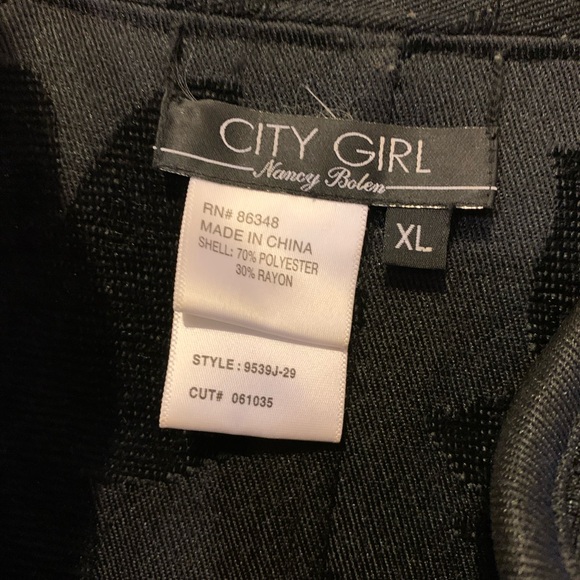 City Girl size XL open vintage blazer - Picture 2 of 8